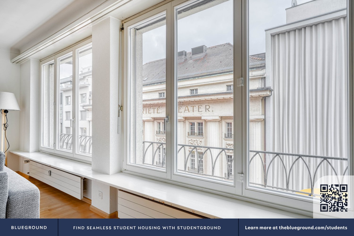 2 ½ rooms furnished flat