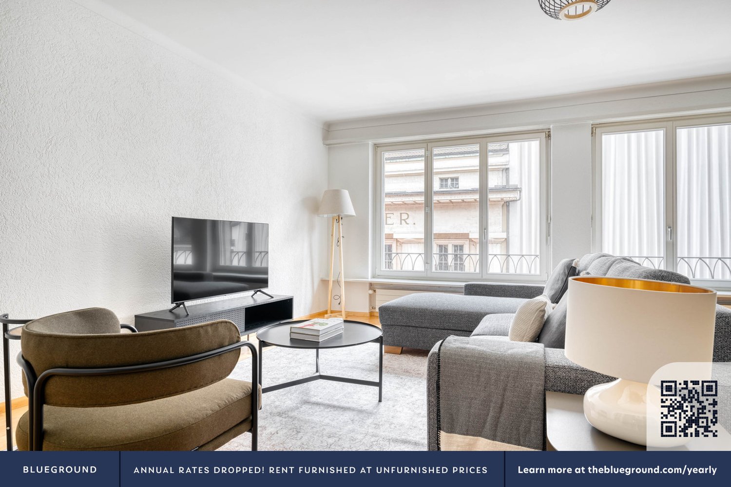 2 ½ rooms furnished flat