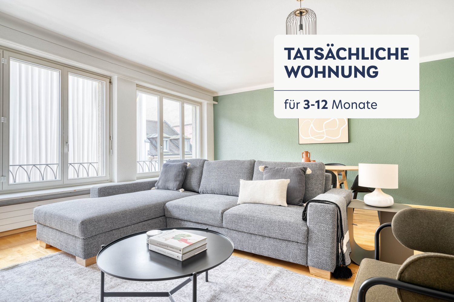 2 ½ rooms furnished flat