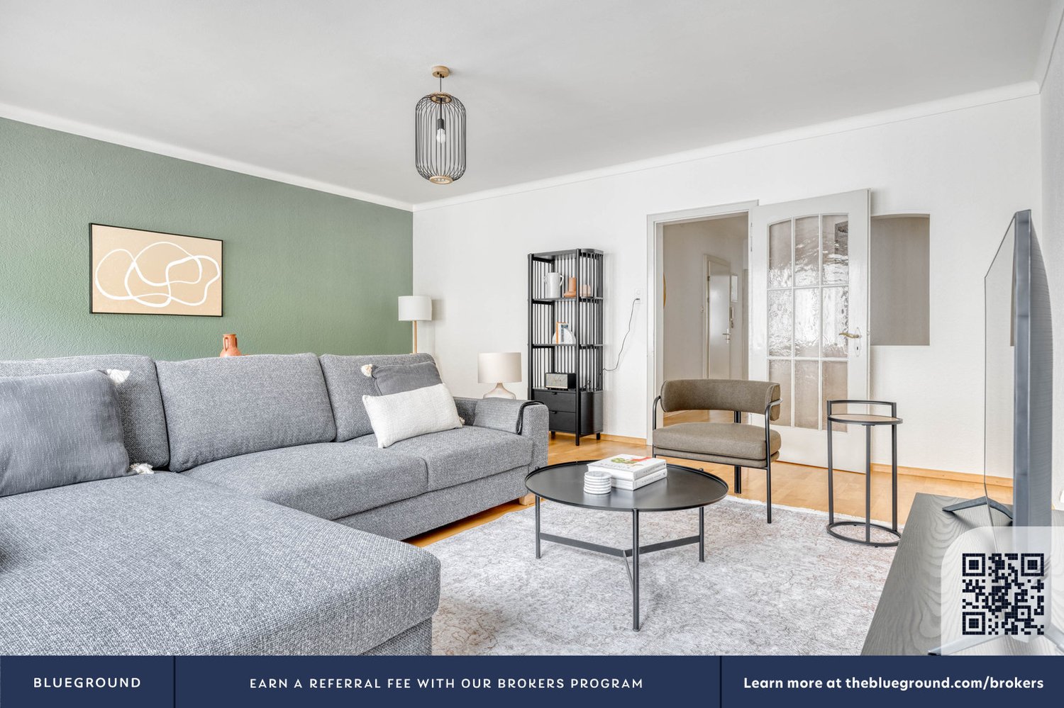 2 ½ rooms furnished flat