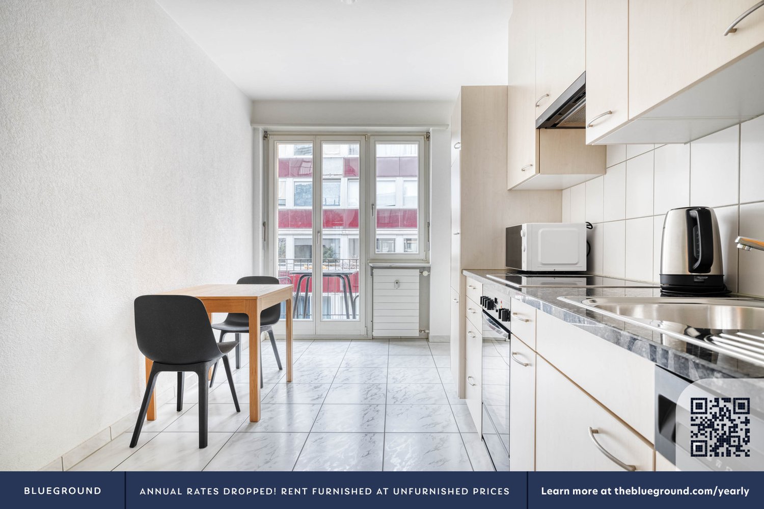 2 ½ rooms furnished flat