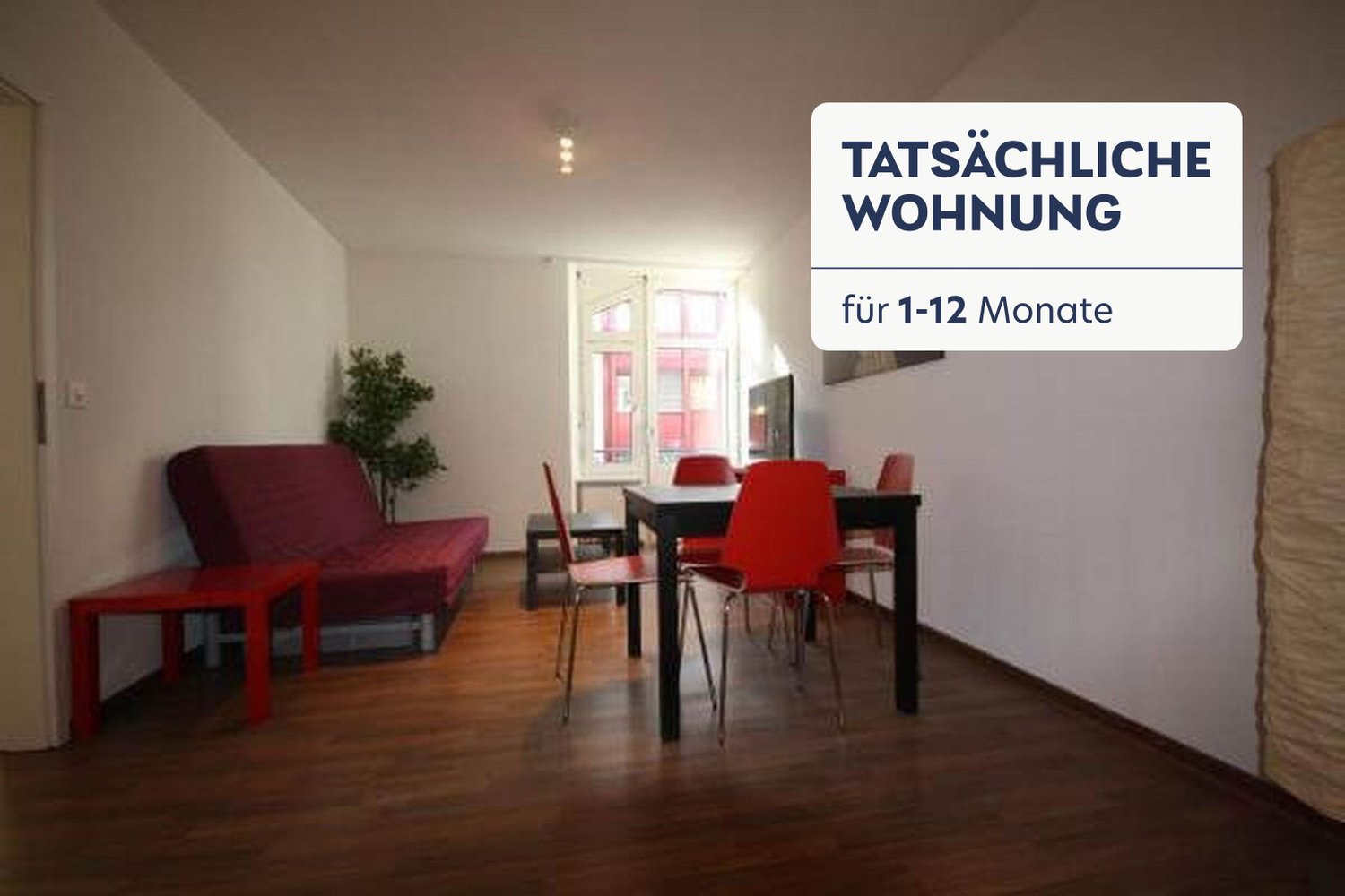 1 rooms furnished flat