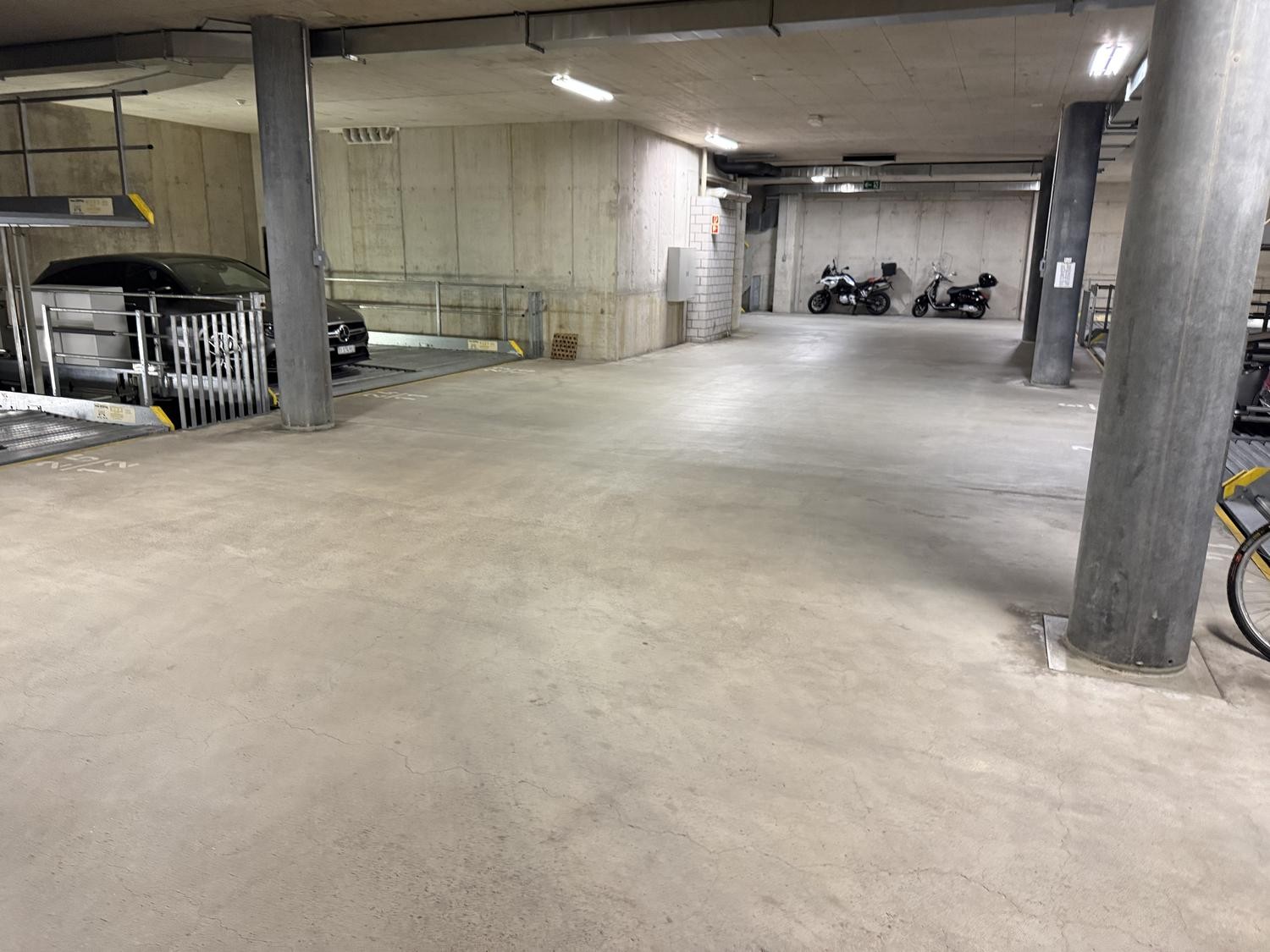 Unterirdischer Parkplatz
