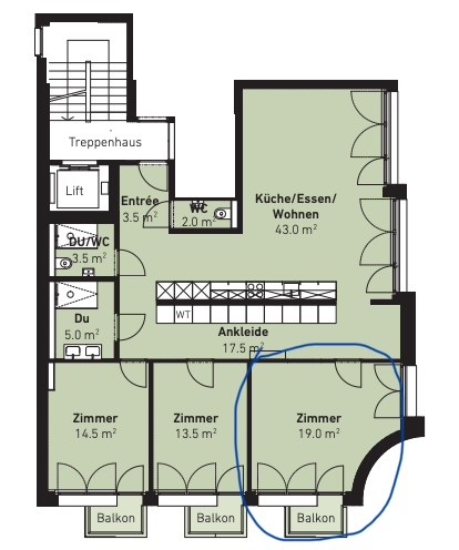 Room in a shared flat