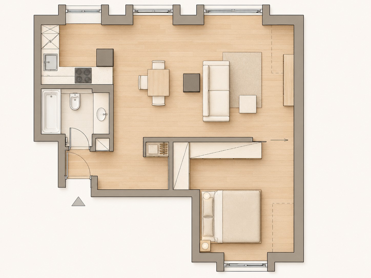 2 ½ rooms apartment, photo 2 of 8