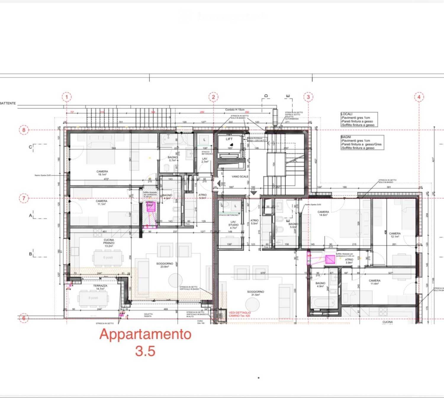 Appartement de 3 pièces