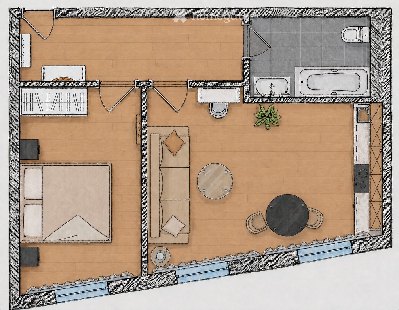 2 rooms apartment, photo 5 of 5