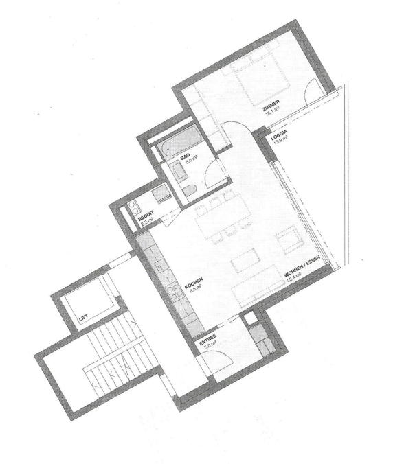 2 ½ rooms apartment, photo 7 of 8