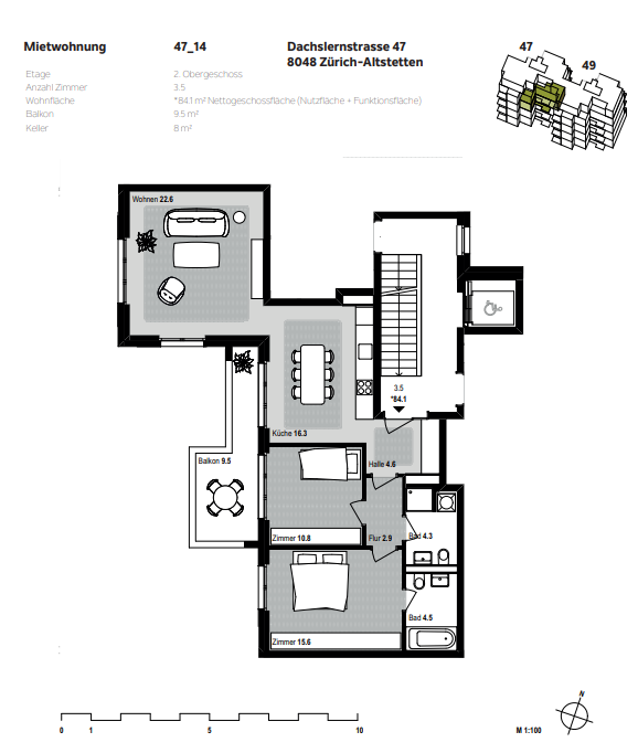 3 ½ rooms apartment, photo 5 of 5