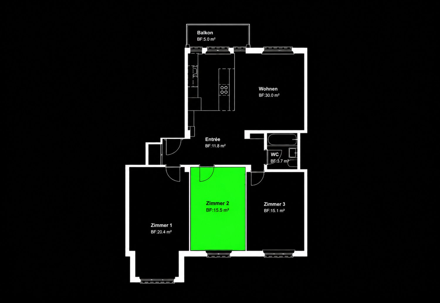 Room in a shared flat
