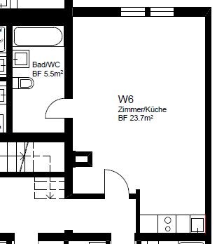 1 ½ rooms apartment