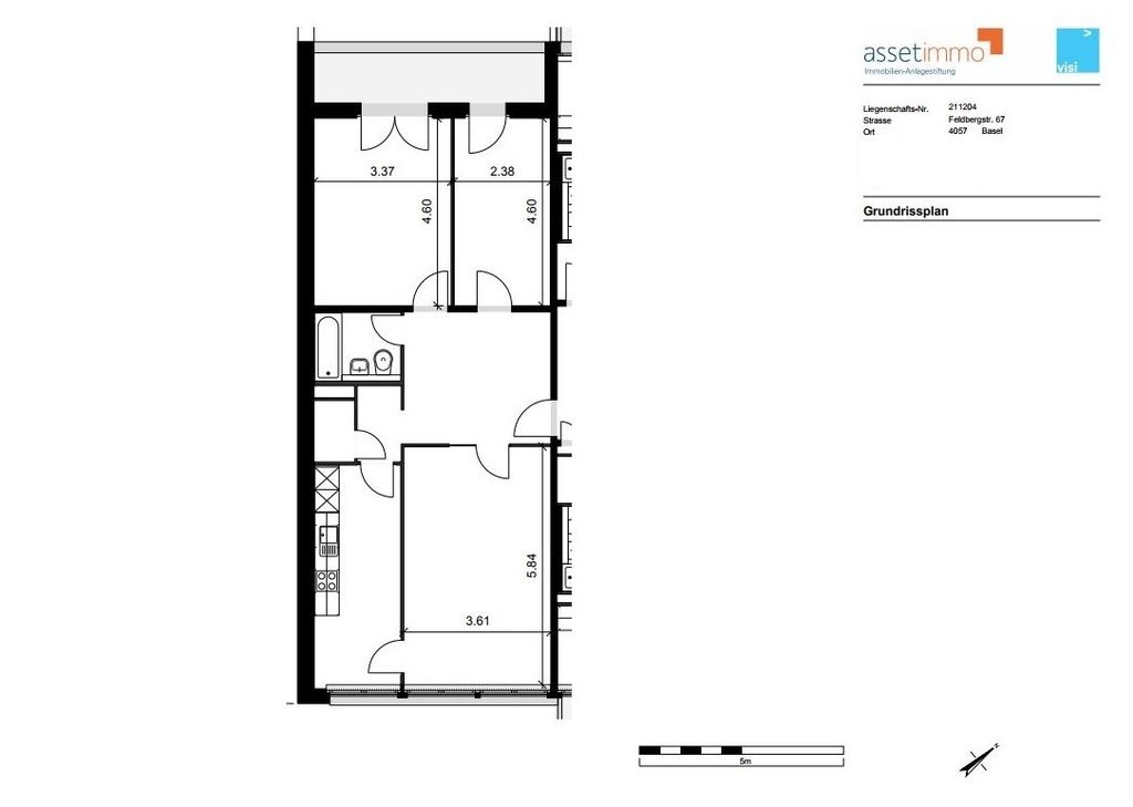 3 ½ rooms apartment