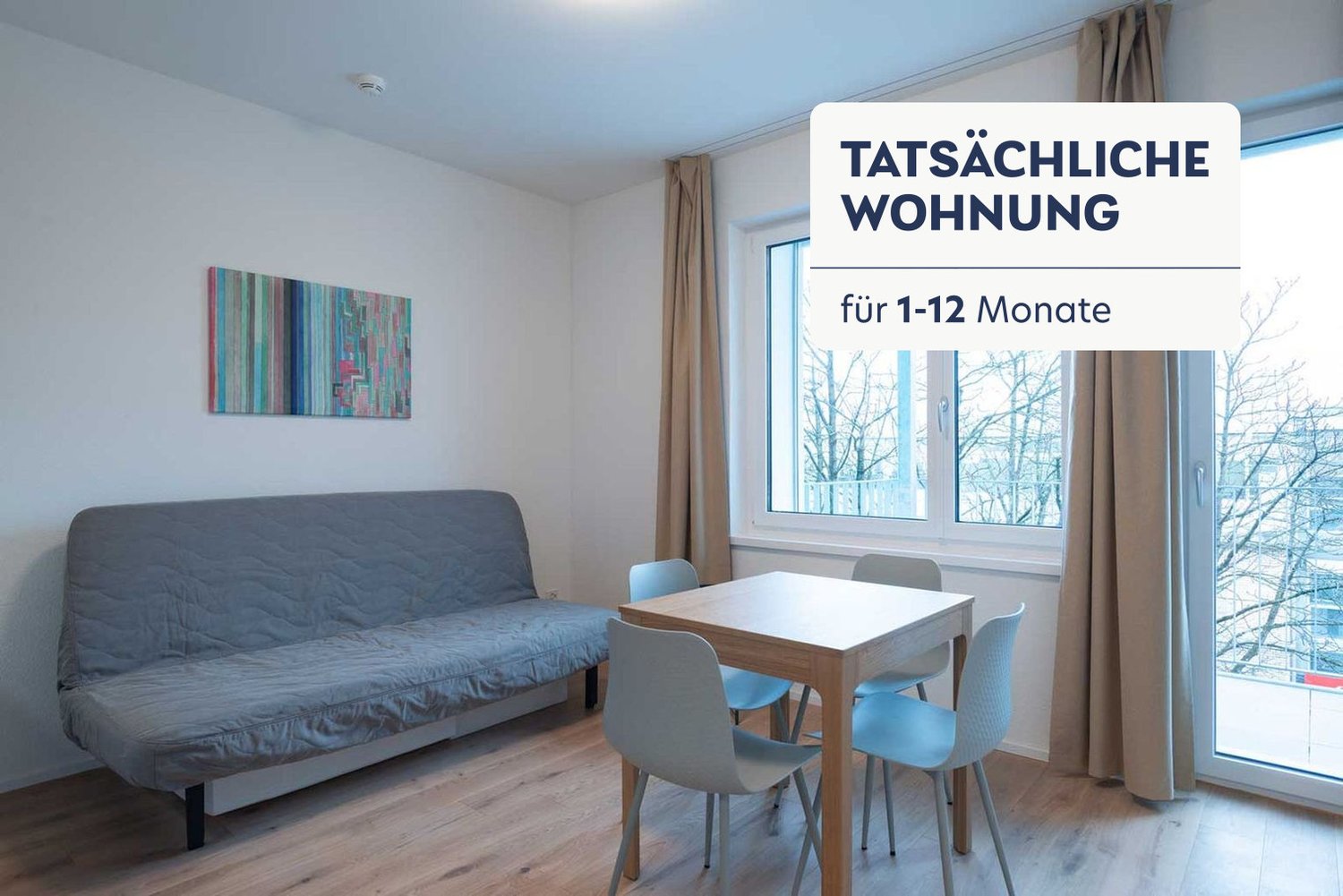 1 rooms furnished flat