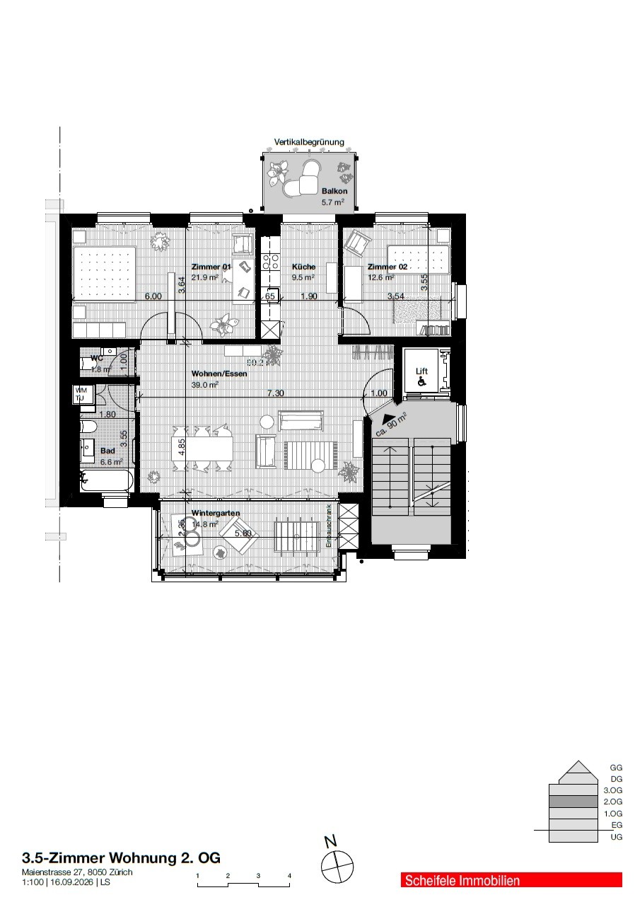 3 ½ rooms apartment, photo 5 of 7