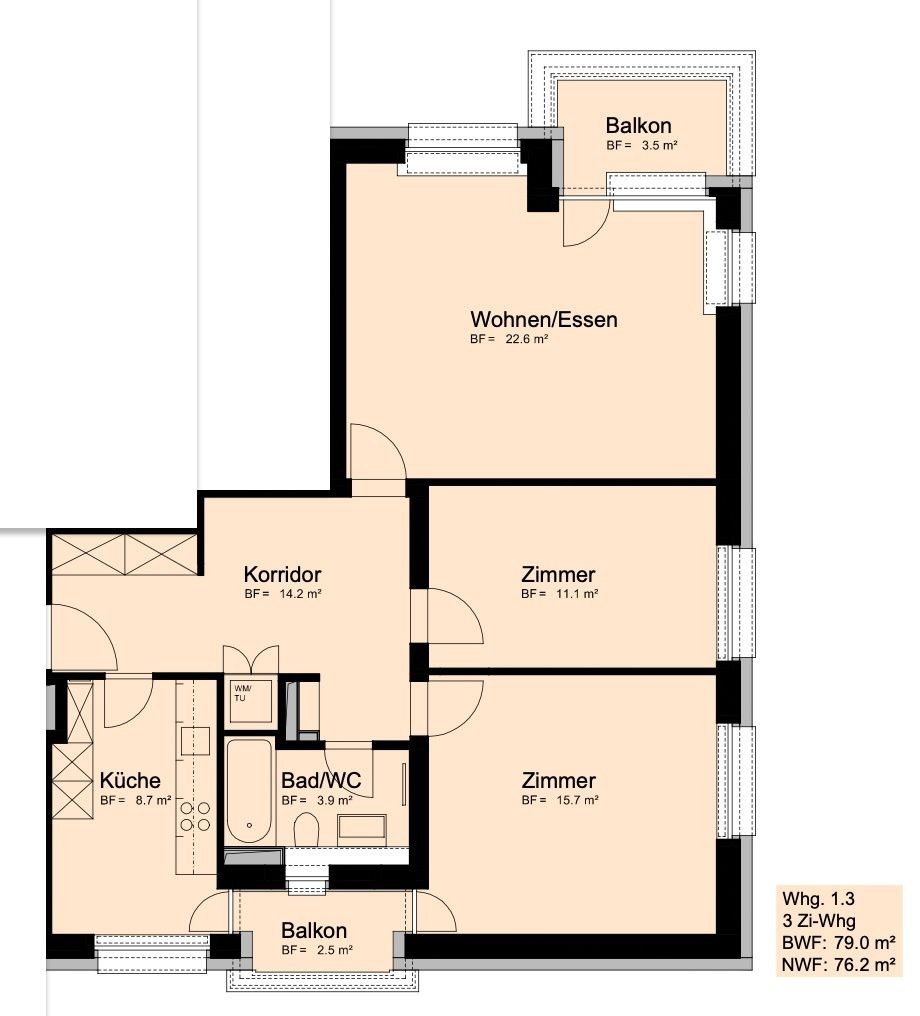 3 ½ rooms apartment, photo 7 of 7