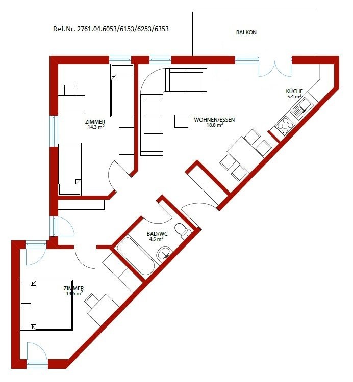 3 ½ rooms apartment, photo 10 of 10