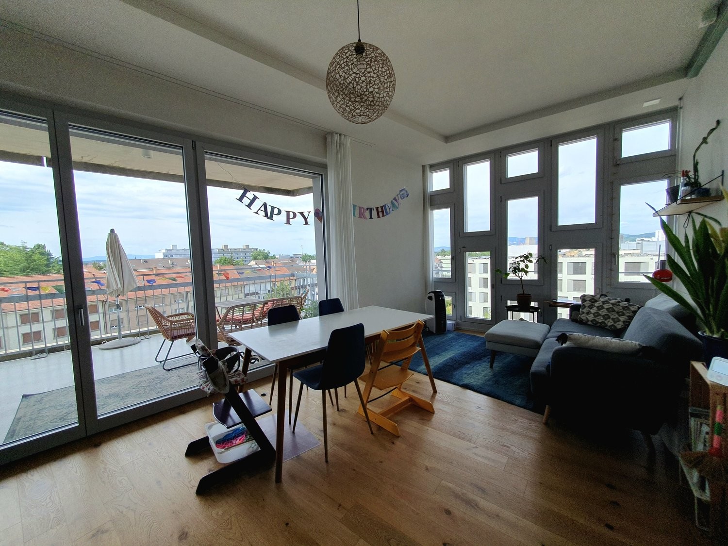4 rooms furnished flat