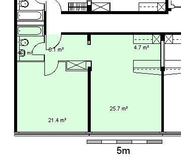 2 rooms apartment