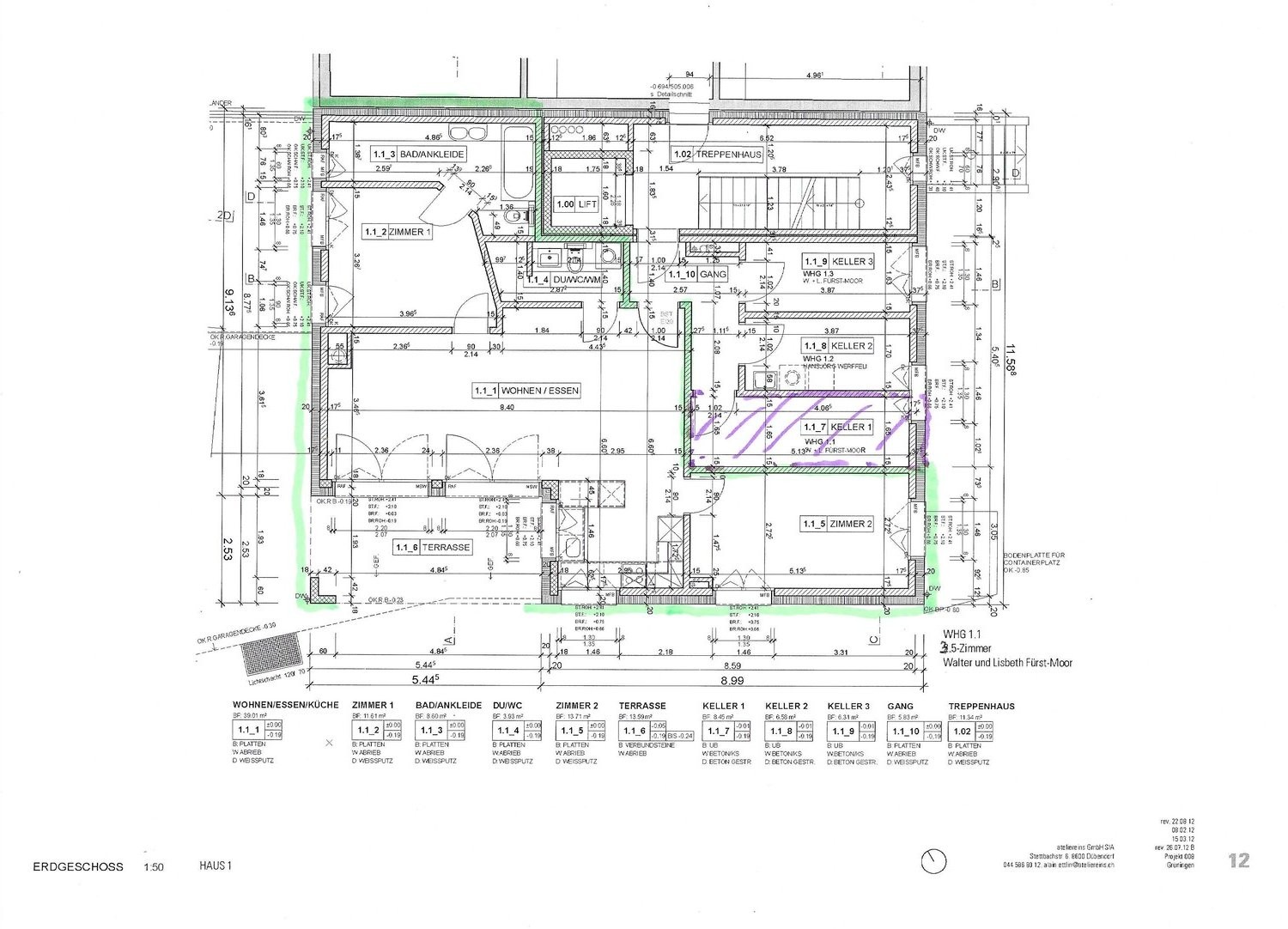 3 ½ rooms apartment