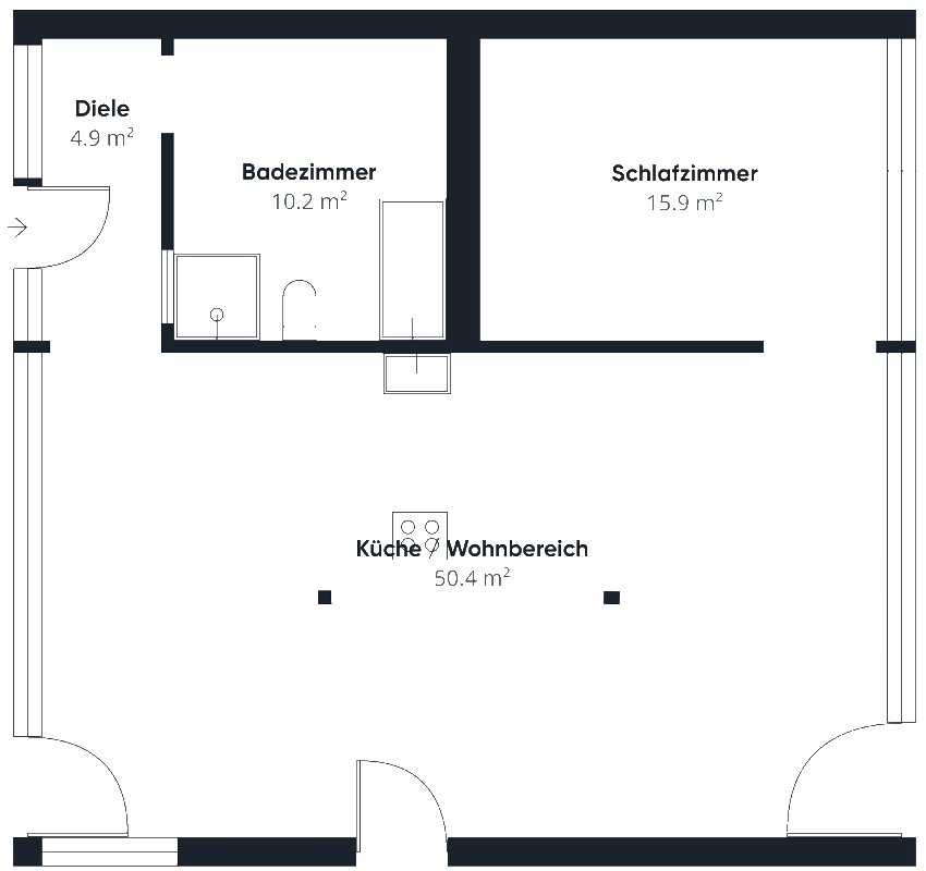 2 ½ rooms apartment, photo 7 of 7