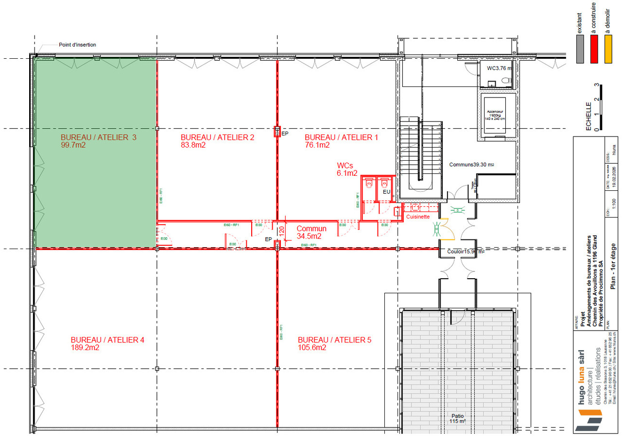 99m² atelier