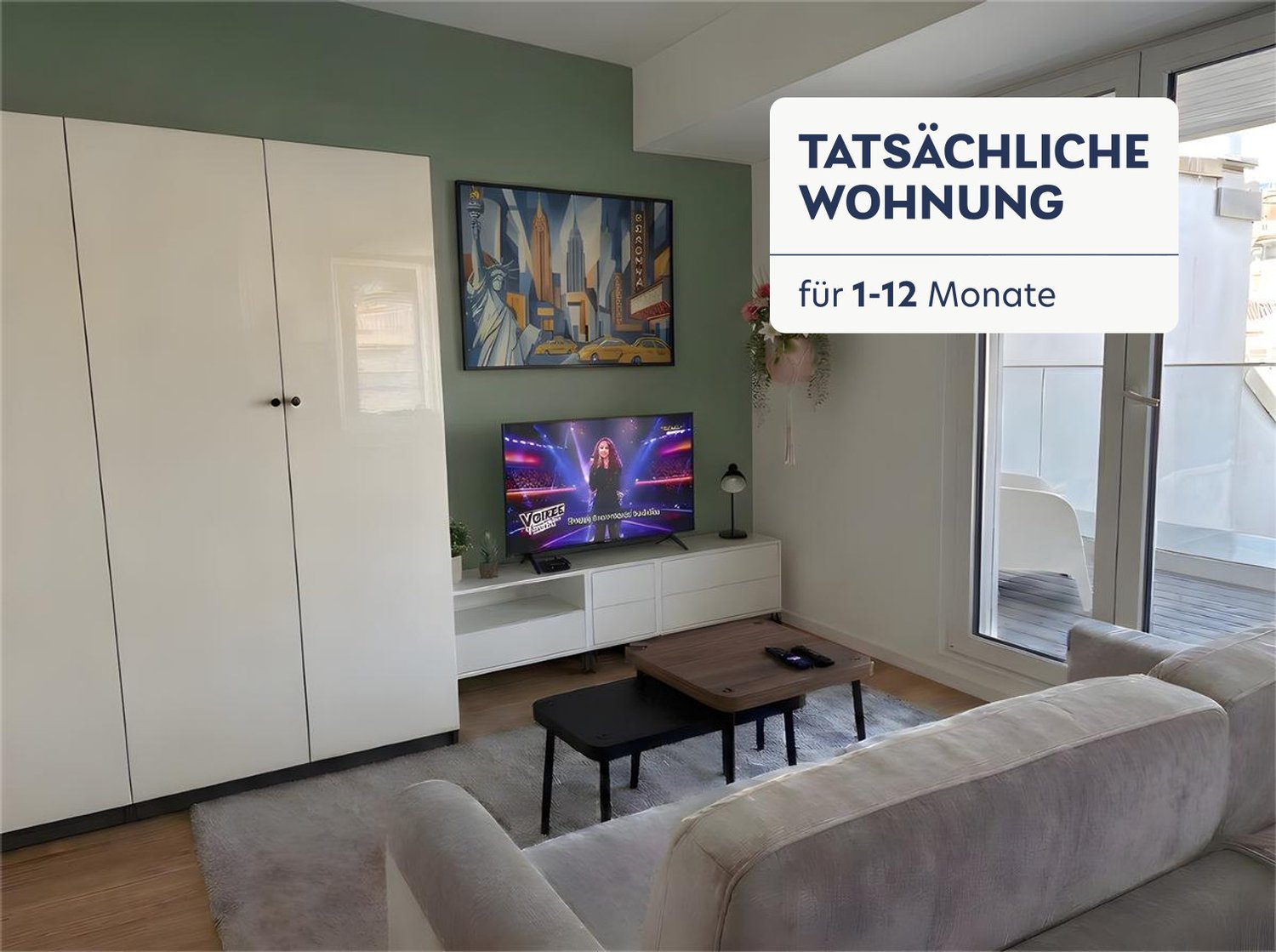 2 pièces appartement meublé