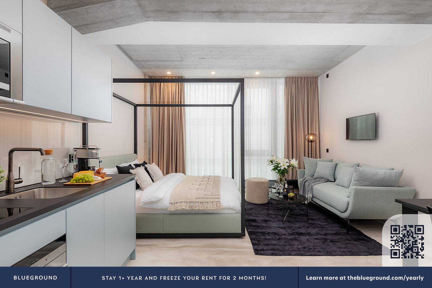 1 room furnished flat