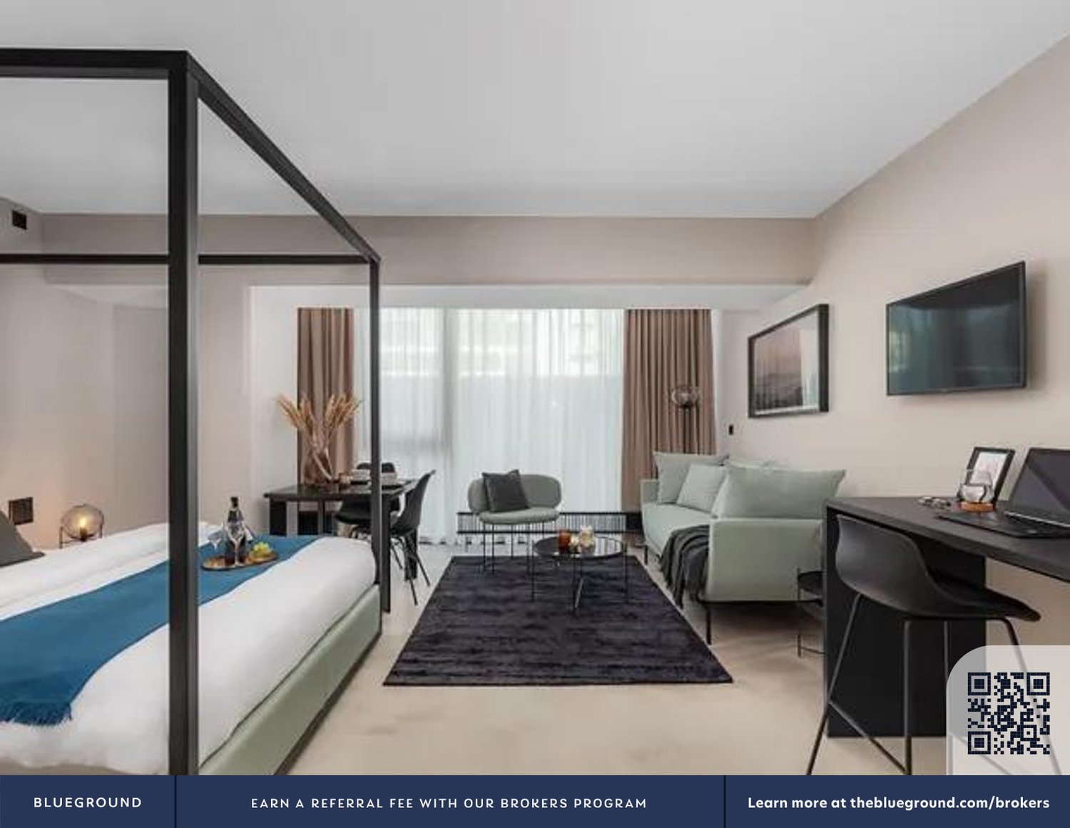 1 room furnished flat