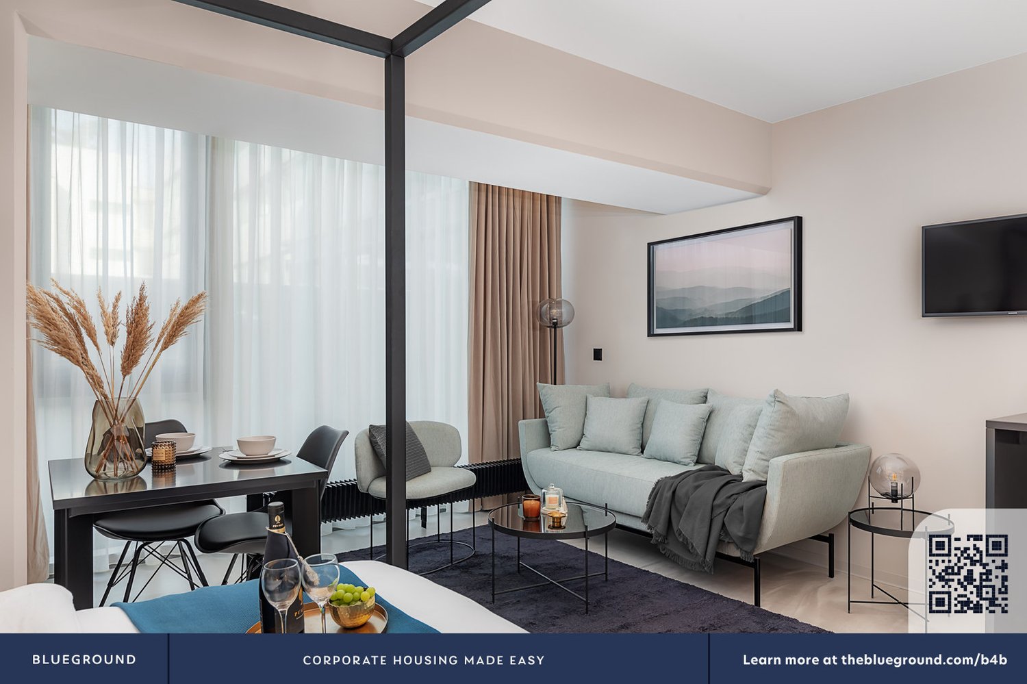1 room furnished flat