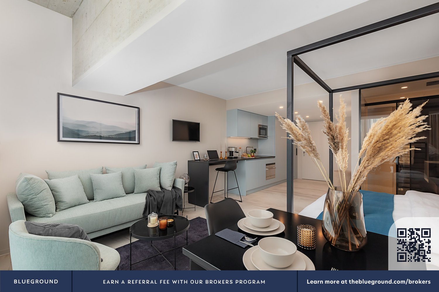 1 room furnished flat