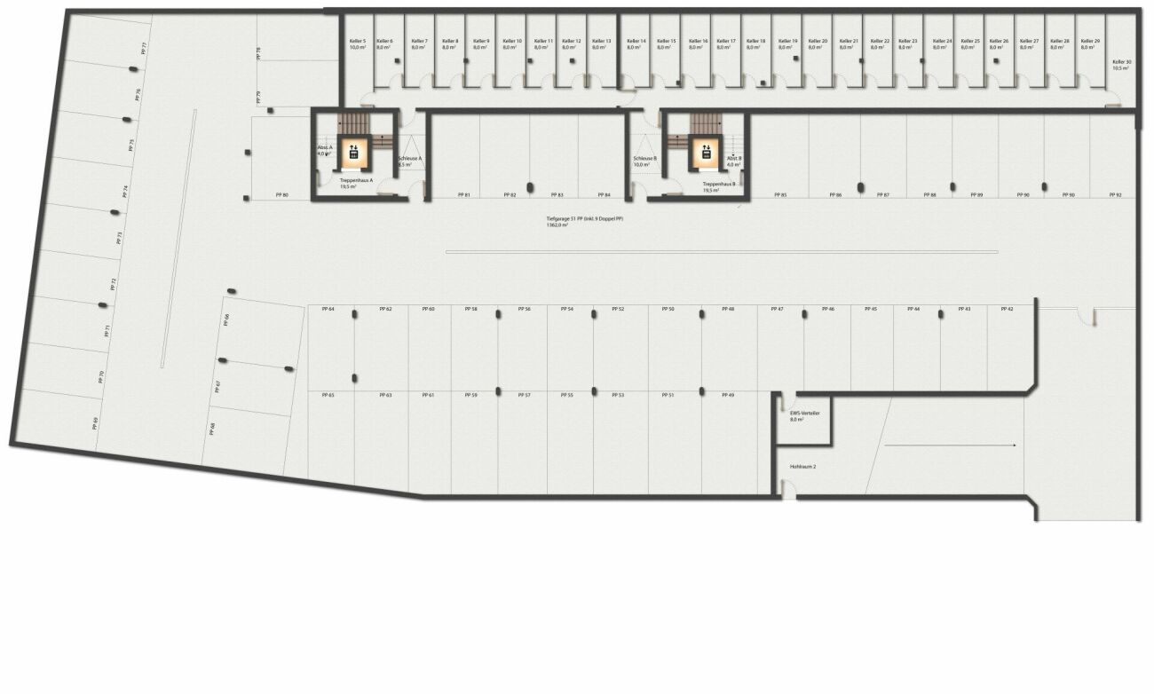 ufficio di 280m²
