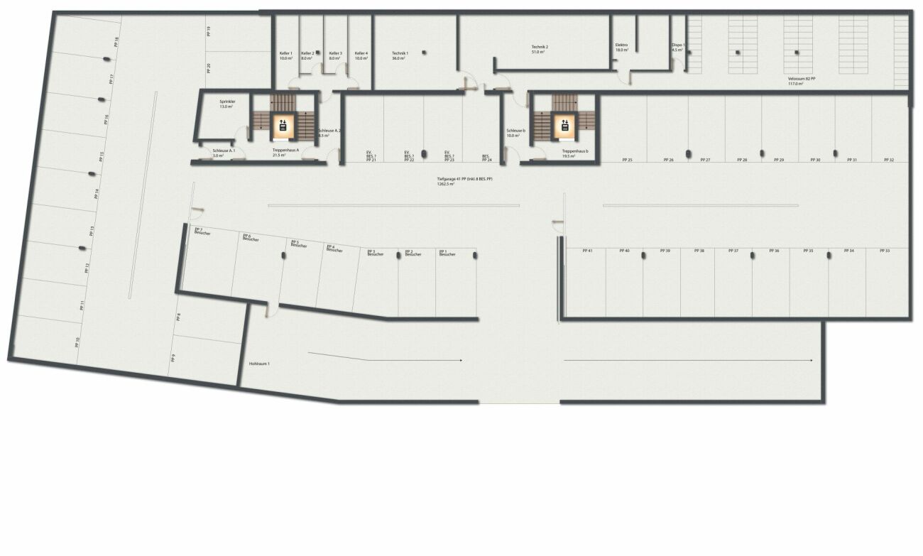 ufficio di 280m²