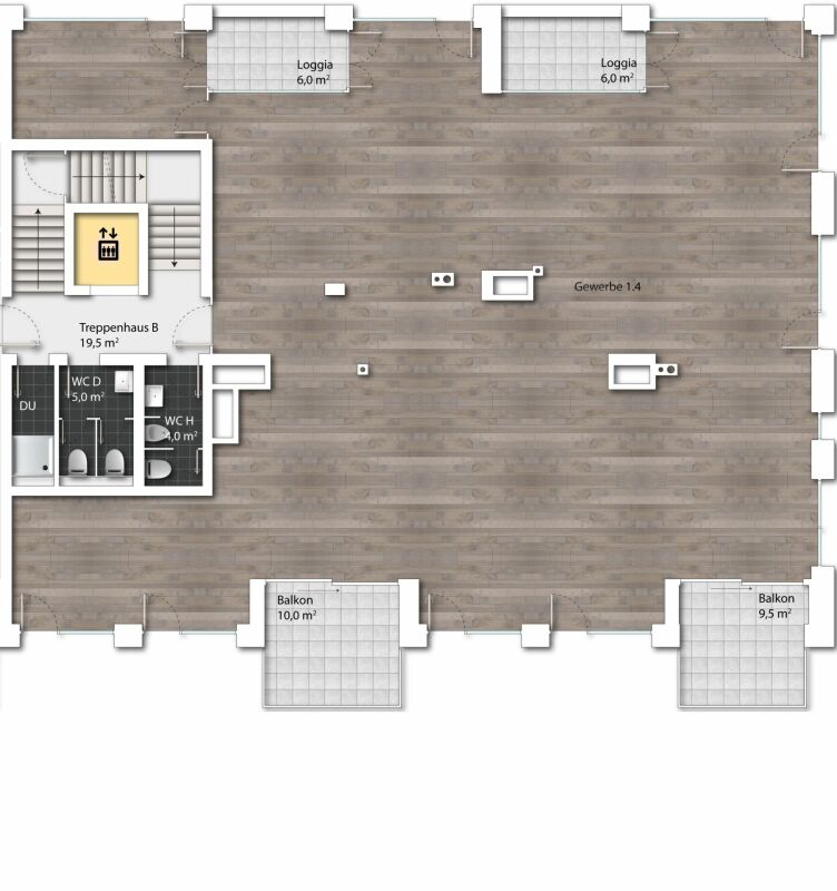 ufficio di 280m²