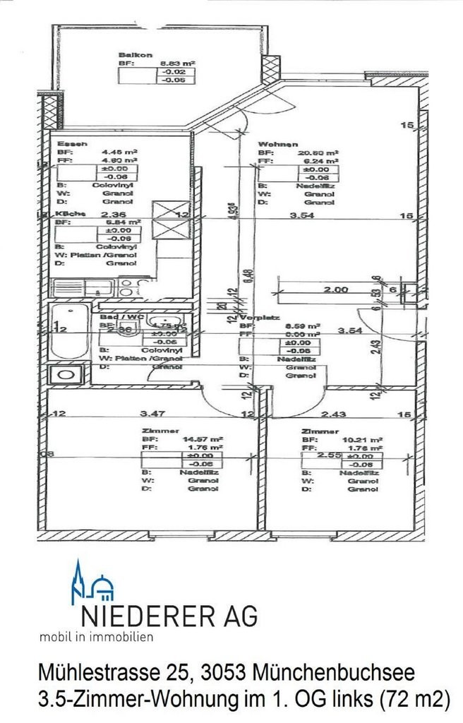 3 ½ rooms apartment