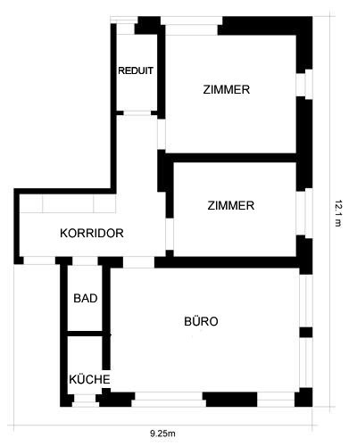 73m² office