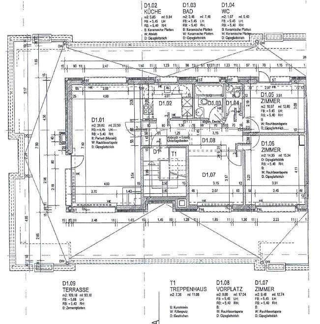 4 rooms roof flat