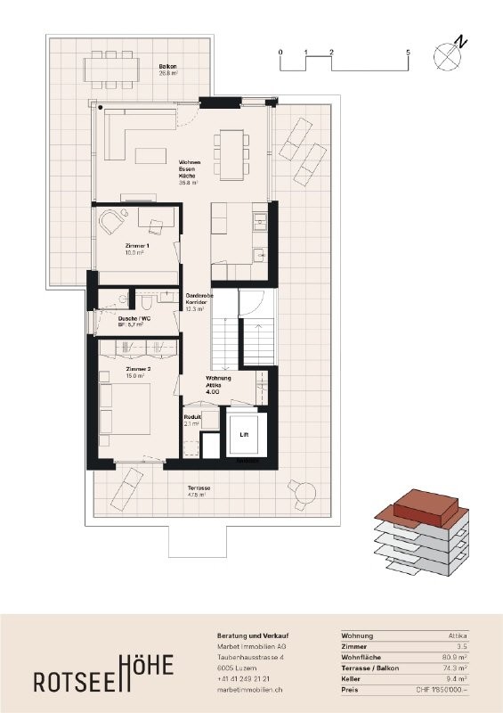 3 ½ rooms apartment, photo 7 of 7