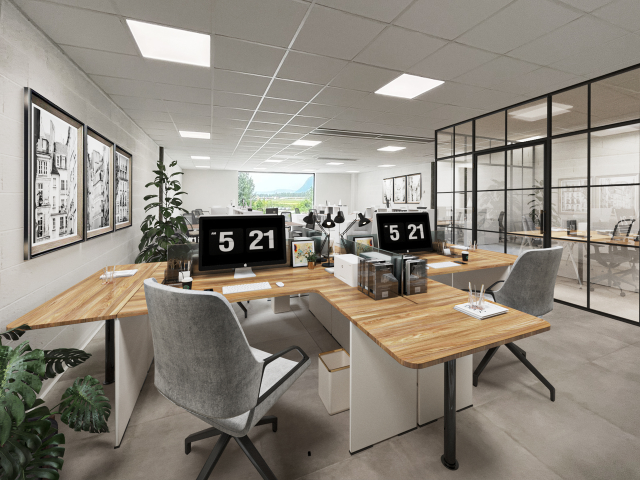160m² Büro