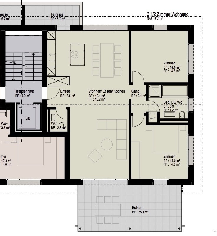 3 ½ rooms apartment, photo 5 of 9