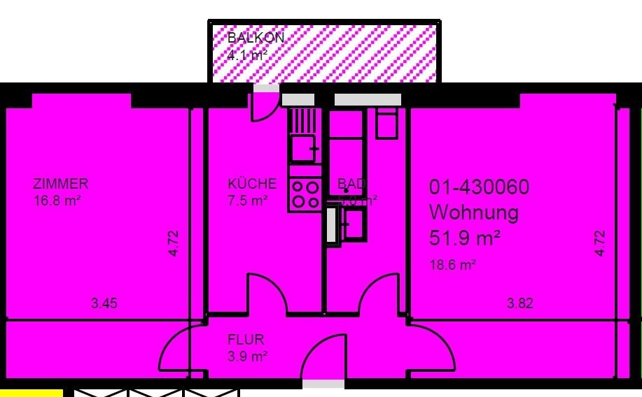 Appartamento di 2 camere