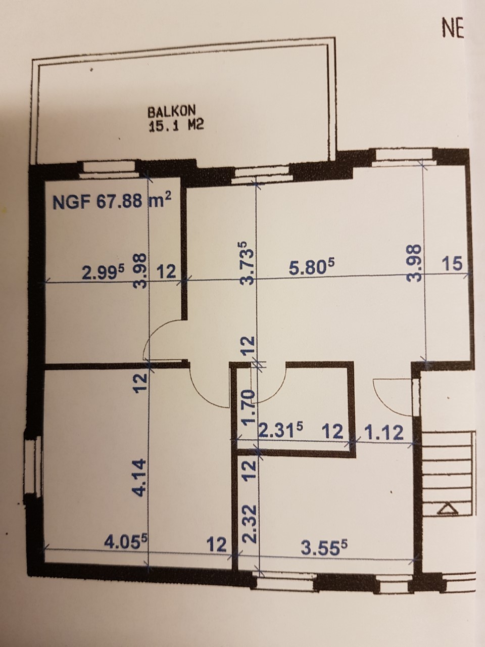 3 ½ rooms apartment