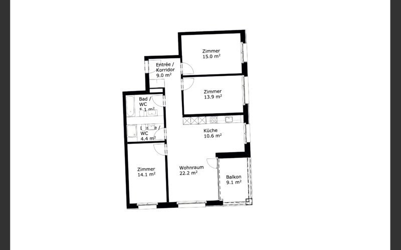 4 ½ rooms furnished flat, photo 8 of 8