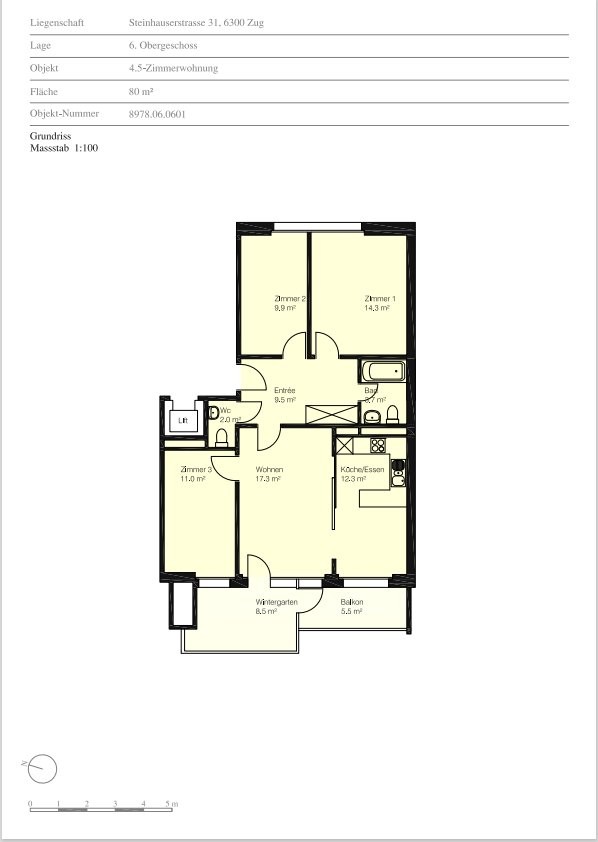 3 ½ rooms apartment
