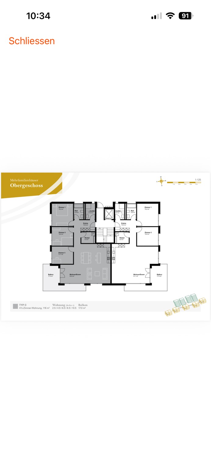 2 ½ rooms apartment