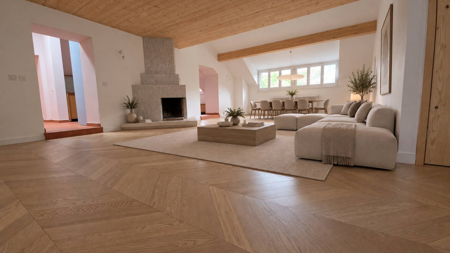 6 rooms attic flat