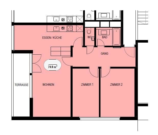 Appartement de 3 ½ pièces
