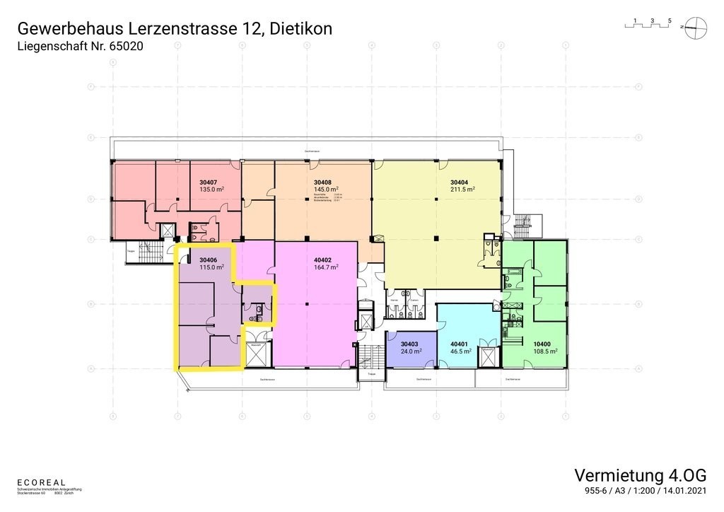 224m² office