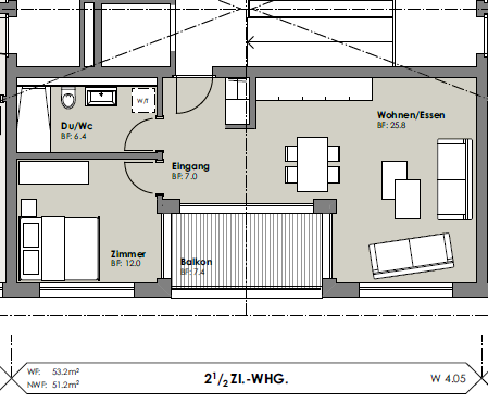 Appartamento di 2 ½ locali