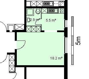 1 room apartment, photo 5 of 5