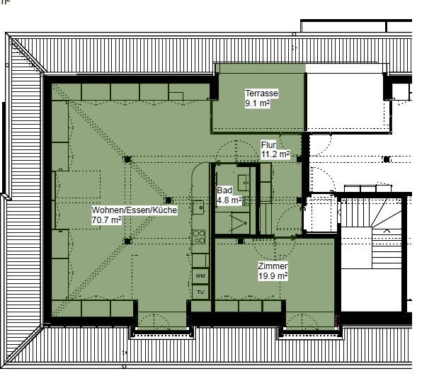 2 rooms attic flat, photo 6 of 6